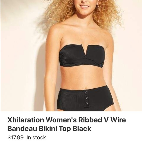 V Wire Bandeau Bikini Top - Picture 3 of 3